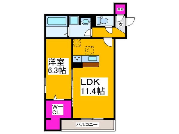 Ｃｌａｓｈｉｓｔ常磐町の物件間取画像